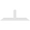 Ekena Millwork Portland Architectural Grade PVC Gable Bracket, 72"W x 27"H x 6"D x 6"F, 9/12 Pitch GBP072X27X0606POR00 - alternate 2